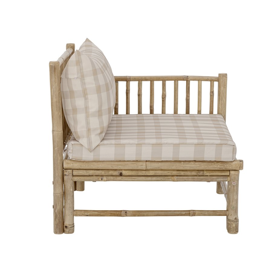 BLOOMINGVILLE Korfu udendrs modul sofa, hjre hjrne - polyester og natur bambus