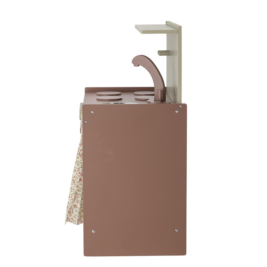 BLOOMINGVILLE MINI Pippi mini komfur - brun MDF og lotustr (40x26)