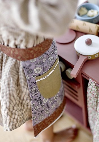 BLOOMINGVILLE MINI Pippi mini komfur - brun MDF og lotustr (40x26)