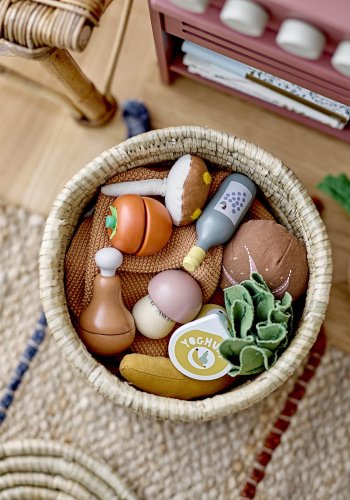 BLOOMINGVILLE MINI Pippi mini komfur - brun MDF og lotustr (40x26)