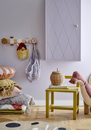 BLOOMINGVILLE MINI Nell vgskab, m. 1 lge og 2 hylder - lilla MDF