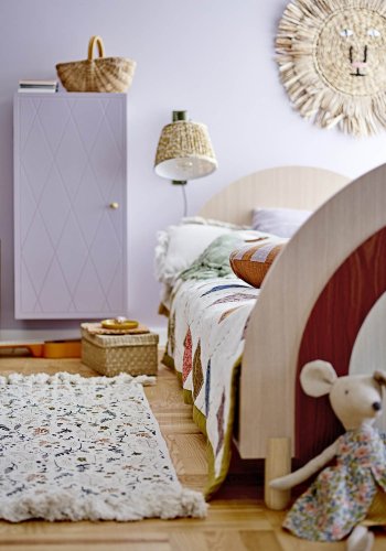 BLOOMINGVILLE MINI Nell vgskab, m. 1 lge og 2 hylder - lilla MDF