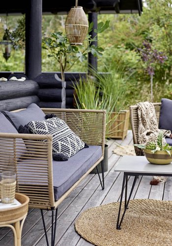 BLOOMINGVILLE Sole urtepotteskjuler, kvadratisk - natur bambus (st af 2)