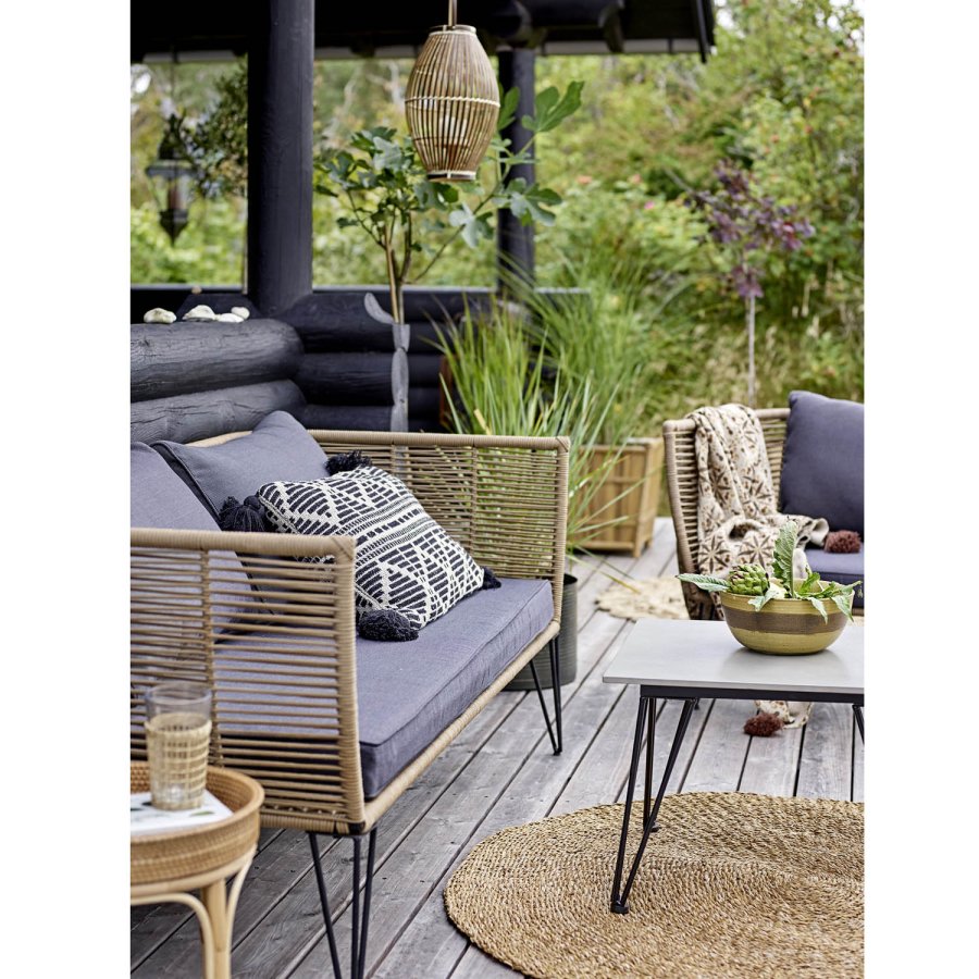 BLOOMINGVILLE Sole urtepotteskjuler, kvadratisk - natur bambus (st af 2)