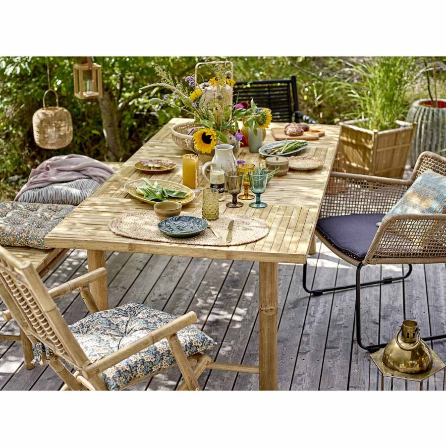 BLOOMINGVILLE Sole urtepotteskjuler, kvadratisk - natur bambus (st af 2)