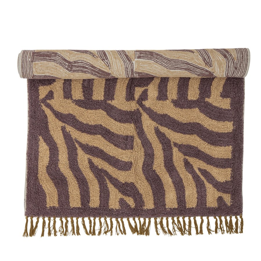 BLOOMINGVILLE Izza gulvtppe, rektangulr - lilla bomuld (150x90)