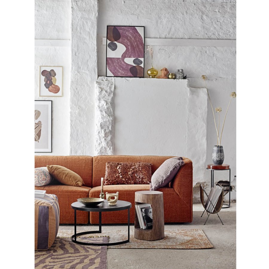 BLOOMINGVILLE Izza gulvtppe, rektangulr - lilla bomuld (150x90)