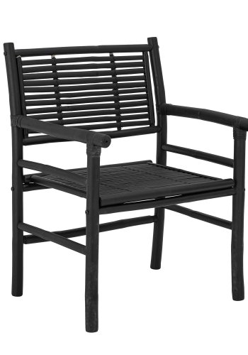 BLOOMINGVILLE Coen loungestol, m. armln - sort bambus