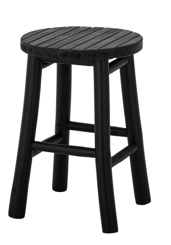 BLOOMINGVILLE Bilbo taburet - sort bambus