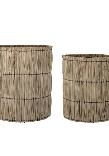 BLOOMINGVILLE Elit kurv - natur mendong grs (st af 2)