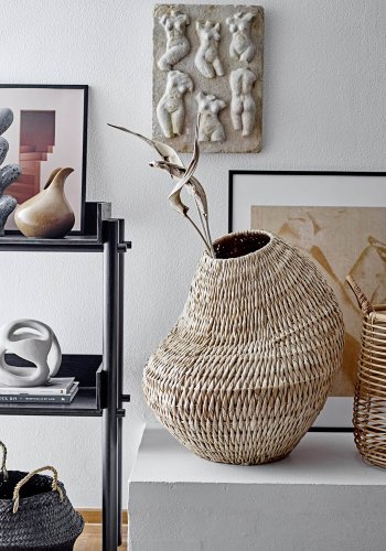 BLOOMINGVILLE Levis kurv, rund - natur gebang palme (55)