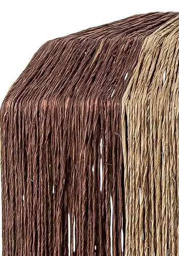 BLOOMINGVILLE Tano loftlampe, rund - natur og mrkebrun sgrs (27)