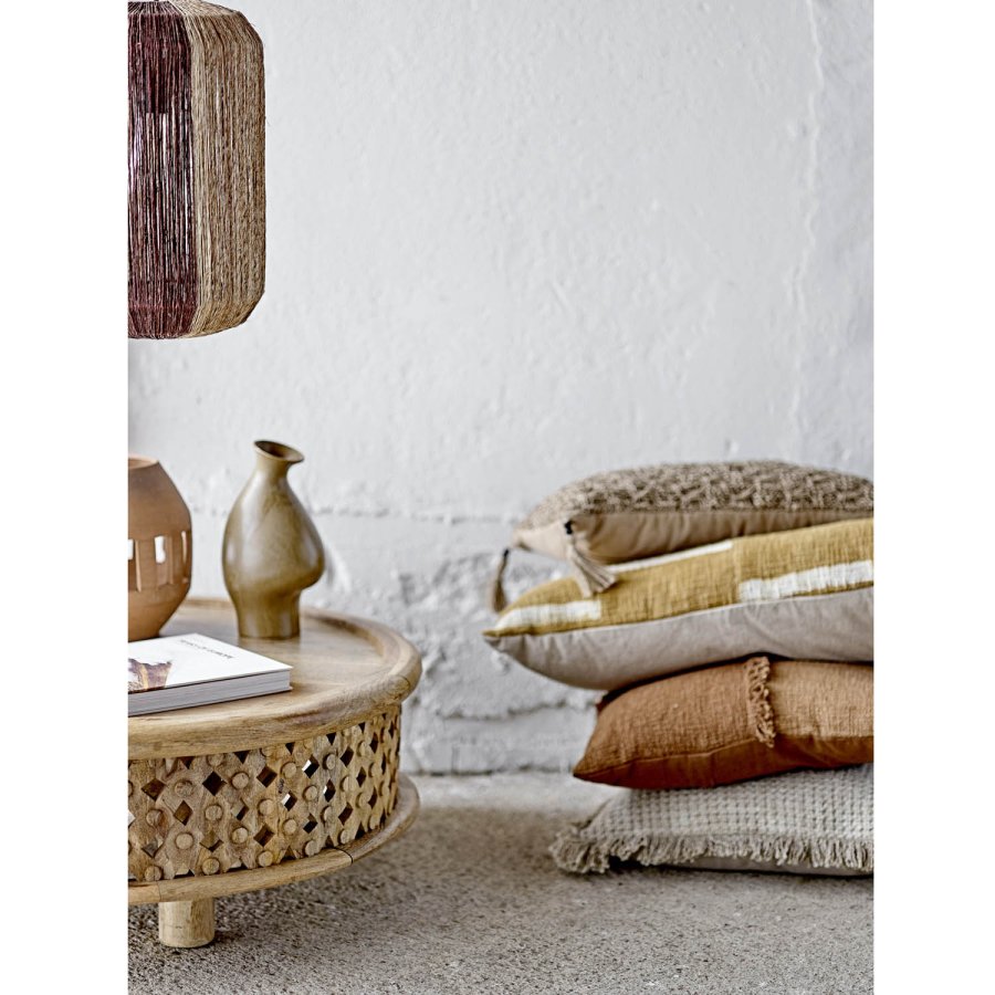 BLOOMINGVILLE Tano loftlampe, rund - natur og mrkebrun sgrs (27)