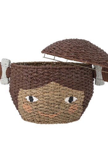 BLOOMINGVILLE MINI Lill kurv, m. lg - brun bankuan grs (41)