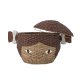 BLOOMINGVILLE MINI Lill kurv, m. lg - brun bankuan grs (41)