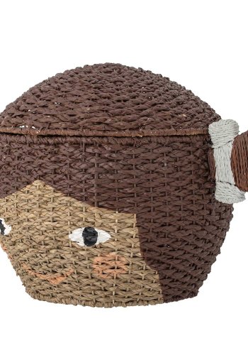 BLOOMINGVILLE MINI Lill kurv, m. lg - brun bankuan grs (41)
