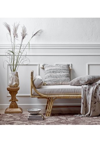 CREATIVE COLLECTION Malu gulvtppe, rektangulr - brun bomuld (200x140)