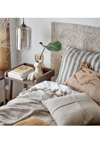 BLOOMINGVILLE Saxo gulvtppe, rektangulr - natur bomuld og jute (245x75)