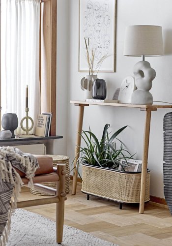 BLOOMINGVILLE Saxo gulvtppe, rektangulr - natur bomuld og jute (210x150)