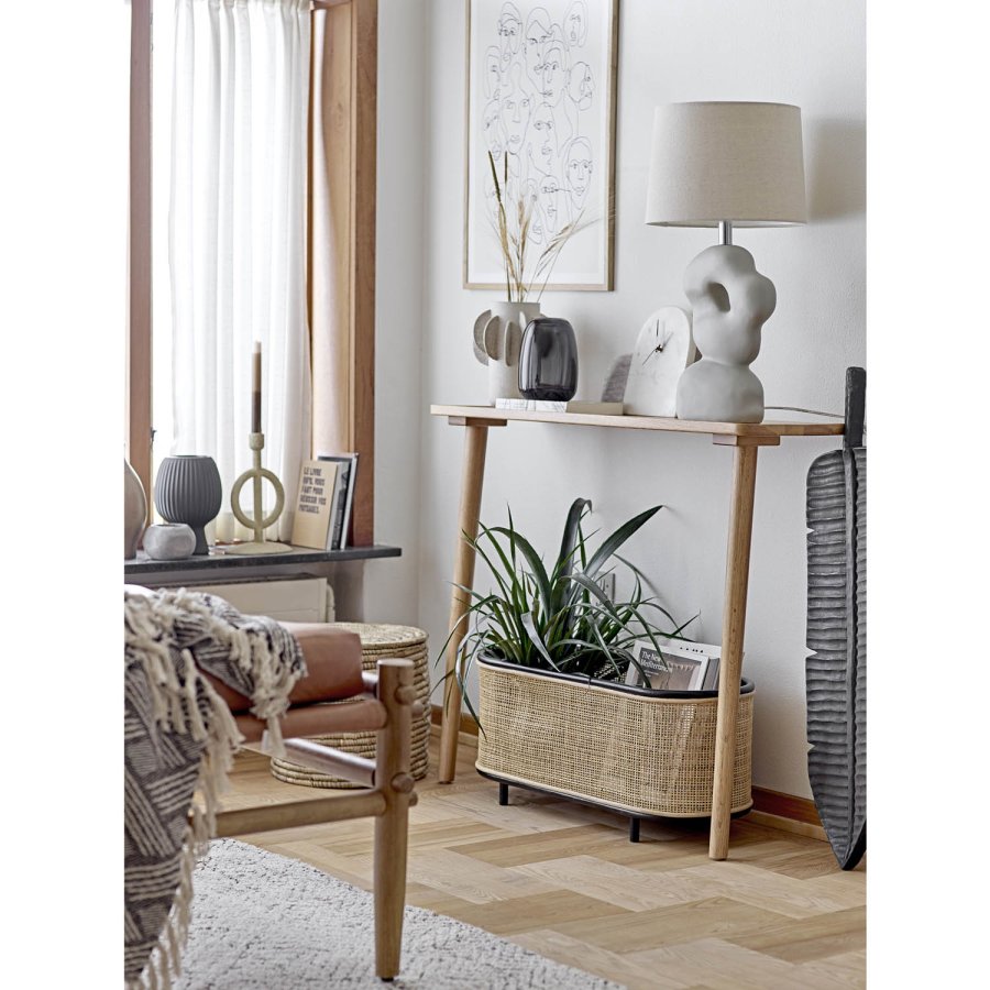 BLOOMINGVILLE Saxo gulvtppe, rektangulr - natur bomuld og jute (210x150)