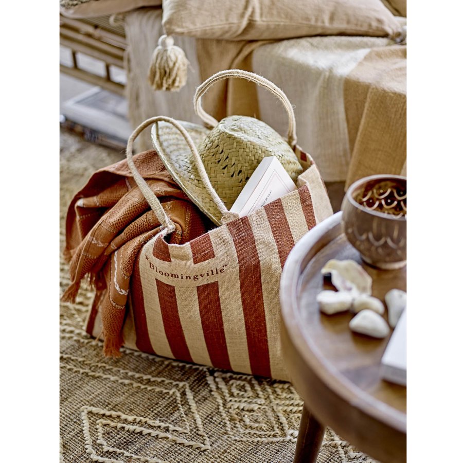 BLOOMINGVILLE Rupen gulvtppe, rektangulr - natur jute/uld/bomuld (215x150)