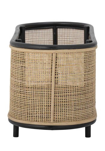 BLOOMINGVILLE Ebbie plantekasse, oval - natur rattan og sukkerrr (70x29(