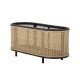 BLOOMINGVILLE Ebbie plantekasse, oval - natur rattan og sukkerrr (70x29(