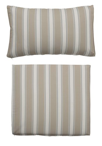 BLOOMINGVILLE Mundo pudebetrk (uden fyld) til loungestol - grn og sand polyester (st af 2)