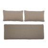 BLOOMINGVILLE Mundo pudebetrk (uden fyld) til havesofa - brun polyester (st af 3)