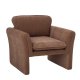 BLOOMINGVILLE Paseo loungestol, m. armln - brun polyester