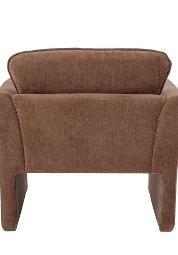 BLOOMINGVILLE Paseo loungestol, m. armln - brun polyester