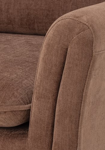 BLOOMINGVILLE Paseo loungestol, m. armln - brun polyester