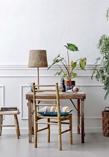 CREATIVE COLLECTION Ina urtepotteskjuler, rund - brun og multifarvet stentj (20)