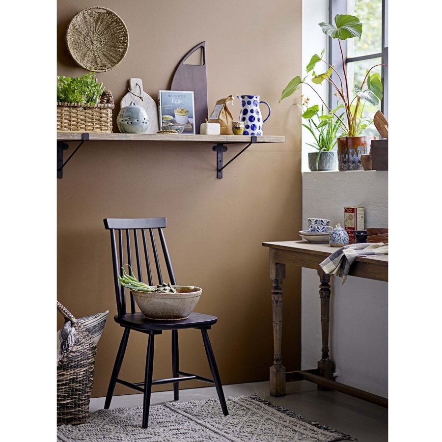 CREATIVE COLLECTION Ina urtepotteskjuler, rund - brun og multifarvet stentj (20)