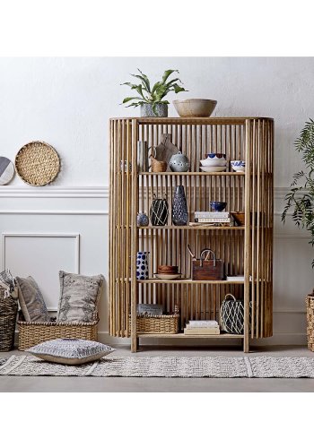 CREATIVE COLLECTION Ina urtepotteskjuler, rund - brun og multifarvet stentj (20)