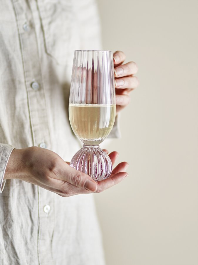 BLOOMINGVILLE Taurin champagneglas - klar glas