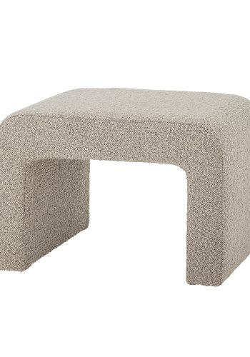 BLOOMINGVILLE Bobbie taburet - offwhite bouclé stof (70x40)