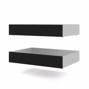 TVILUM Naia sengeskuffe - sort folie (st af 2)