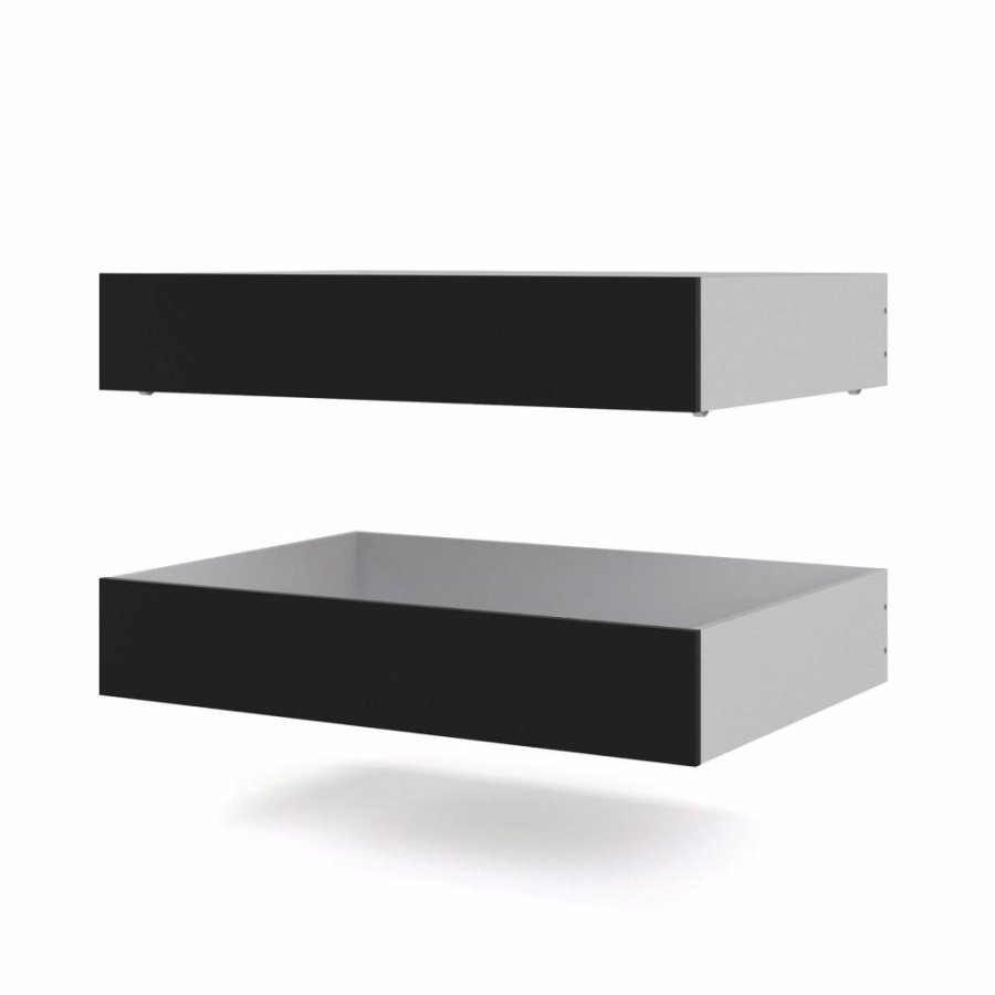 TVILUM Naia sengeskuffe - sort folie (st af 2)