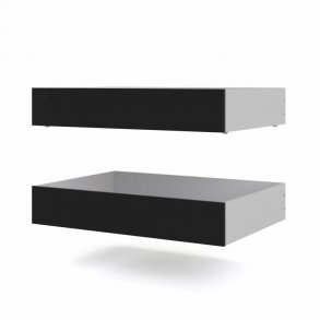 TVILUM Naia sengeskuffe - sort folie (st af 2)