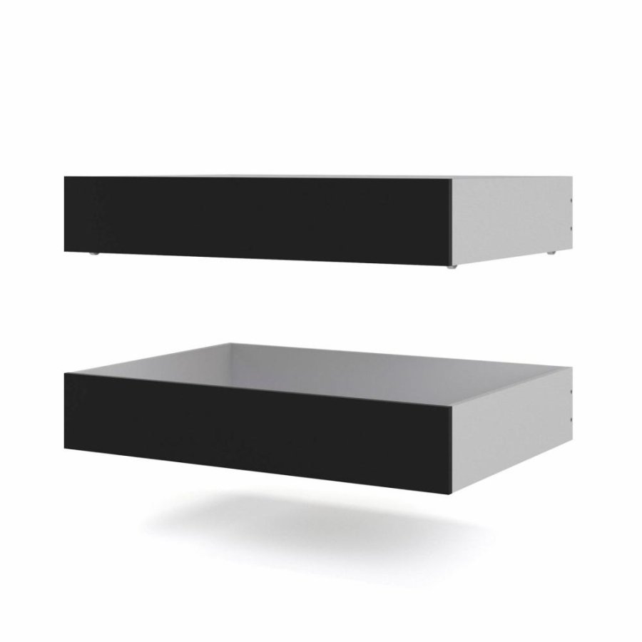 TVILUM Naia sengeskuffe - sort folie (st af 2)