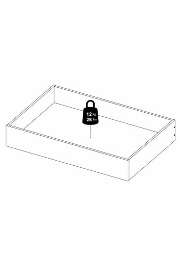 TVILUM Naia sengeskuffe - gr folie (st af 2)