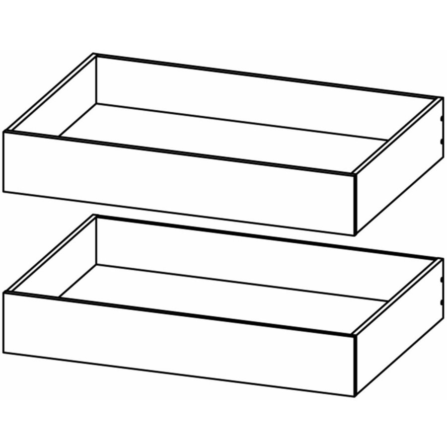 TVILUM Naia sengeskuffe - gr folie (st af 2)