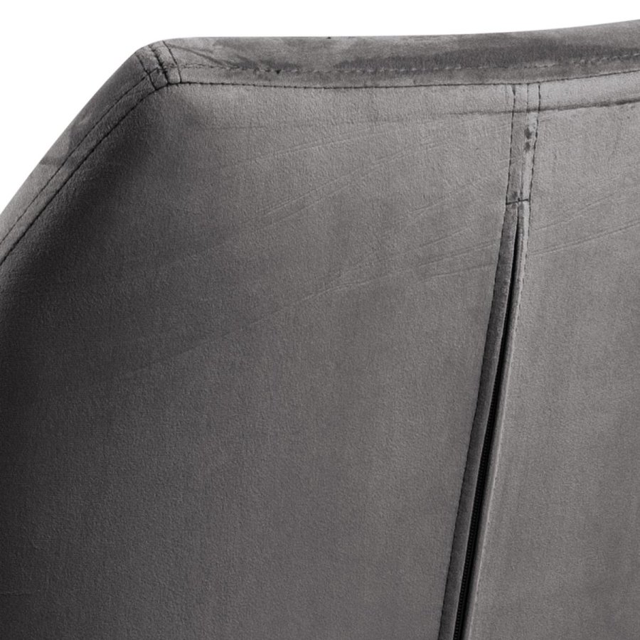 ACT NORDIC Nora skrivebordsstol - mrkegr stof og sort, m. armln og hjul