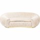 KARE DESIGN Perugia sofa - creme stof m. draperinger og guld stl, 2 pers.