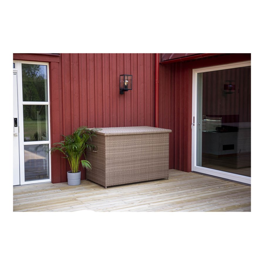 VENTURE DESIGN rektangulr Amazon udendrs hyndeboks - natur rattan og stl 