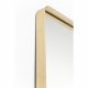 KARE DESIGN Curve Rectangular Brass spejl - spejlglas og messingbelagt ramme, firkantet (200x70)