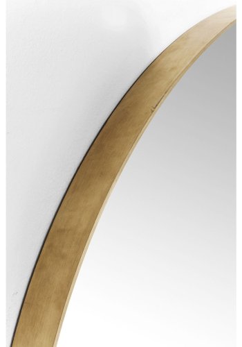 KARE DESIGN Curve Round spejl - spejlglas og messingbelagt ramme, rund ( 100)