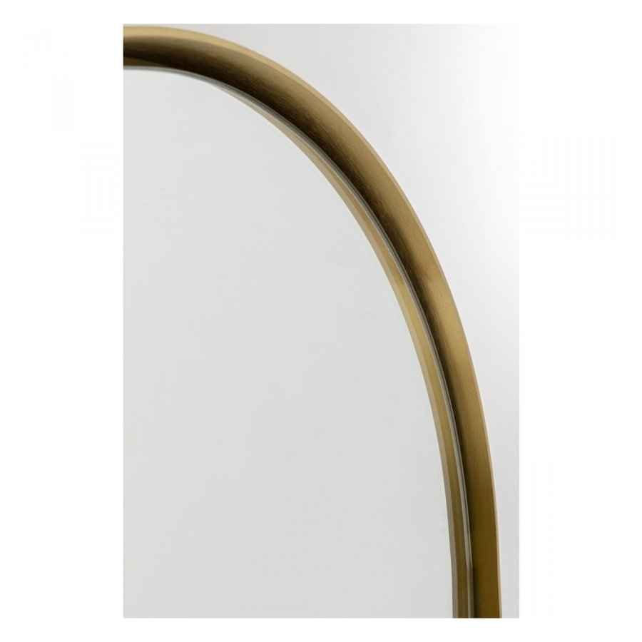 KARE DESIGN Curve gulvspejl - messingbelagt stl og spejlglas (170x40)