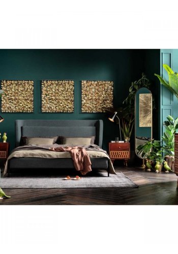 KARE DESIGN Curve gulvspejl - messingbelagt stl og spejlglas (170x40)